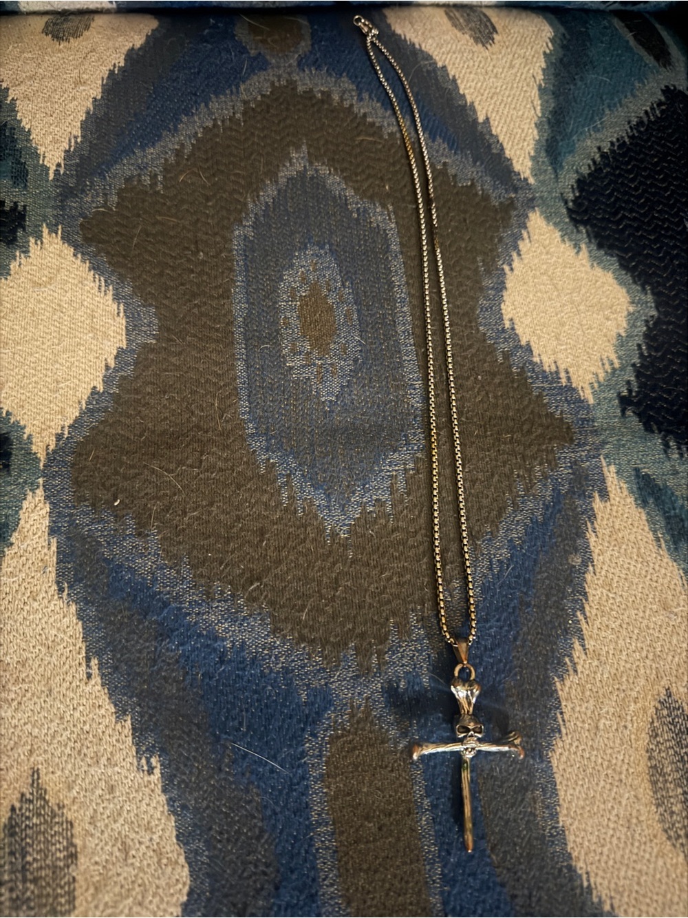 Skull Cross Pendant Necklace - Women Jewelry